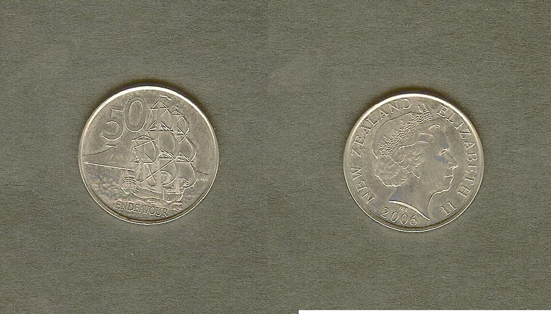New Zealand 50 cents 2006 AU
